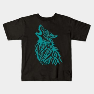 Mystic Tribal Wolf Kids T-Shirt